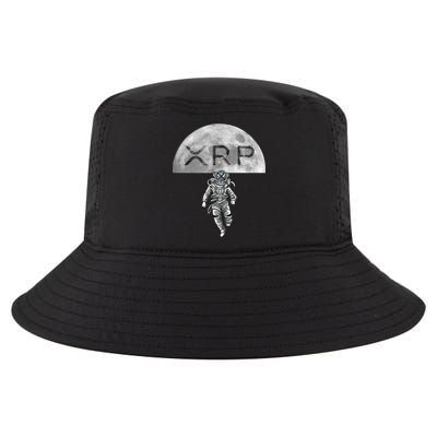 Xrp Moon Astronaut Ripple Cryptocurrency Graphic Cute Gift Cool Comfort Performance Bucket Hat