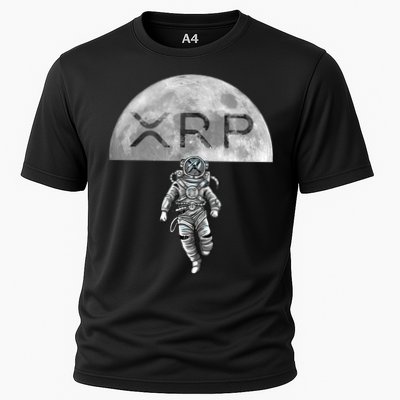 Xrp Moon Astronaut Ripple Cryptocurrency Graphic Cute Gift Performance Shirt