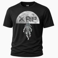 Xrp Moon Astronaut Ripple Cryptocurrency Graphic Cute Gift Cooling Performance Crew T-Shirt