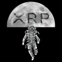 Xrp Moon Astronaut Ripple Cryptocurrency Graphic Cute Gift Cooling Performance Crew T-Shirt
