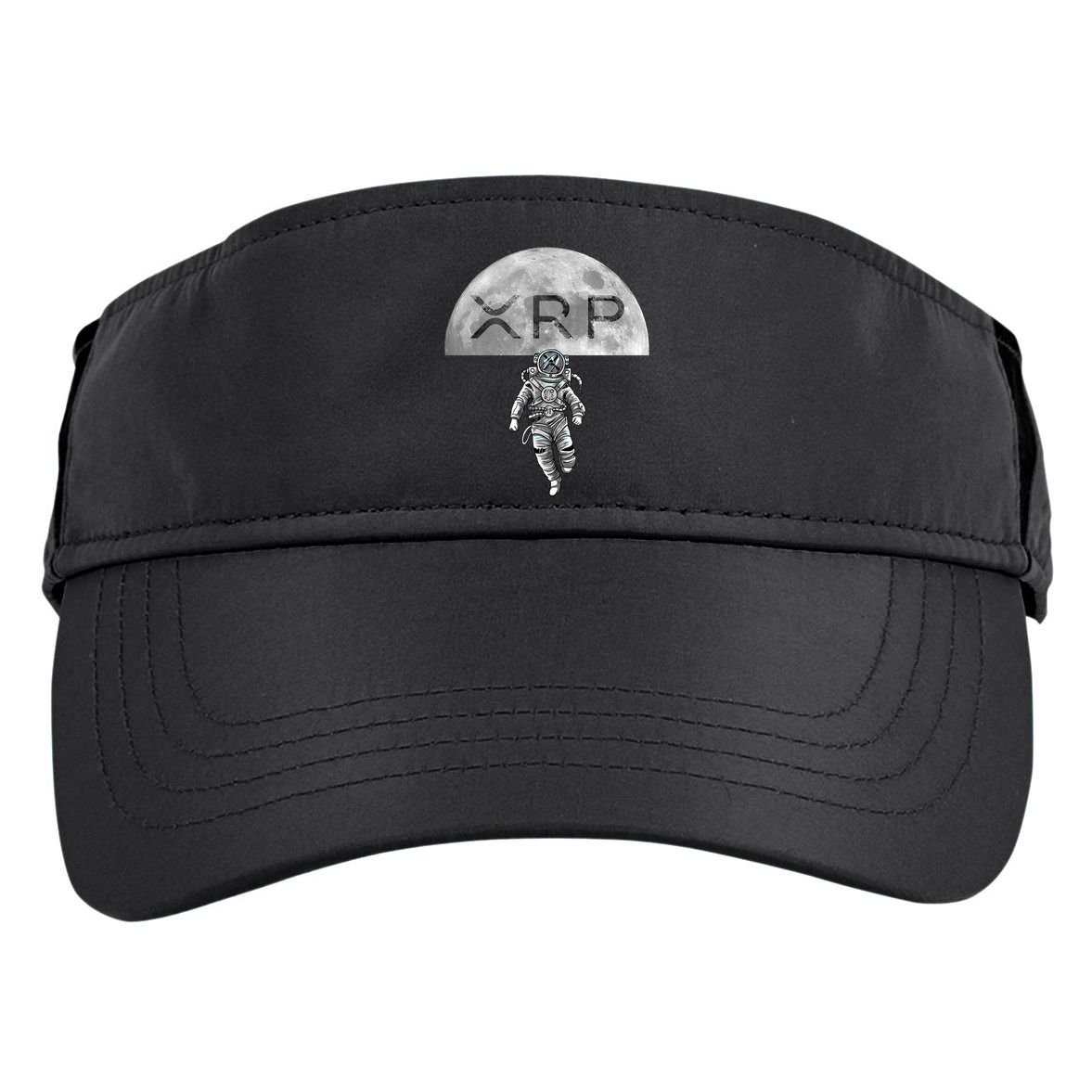 Xrp Moon Astronaut Ripple Cryptocurrency Graphic Cute Gift Adult Drive Performance Visor