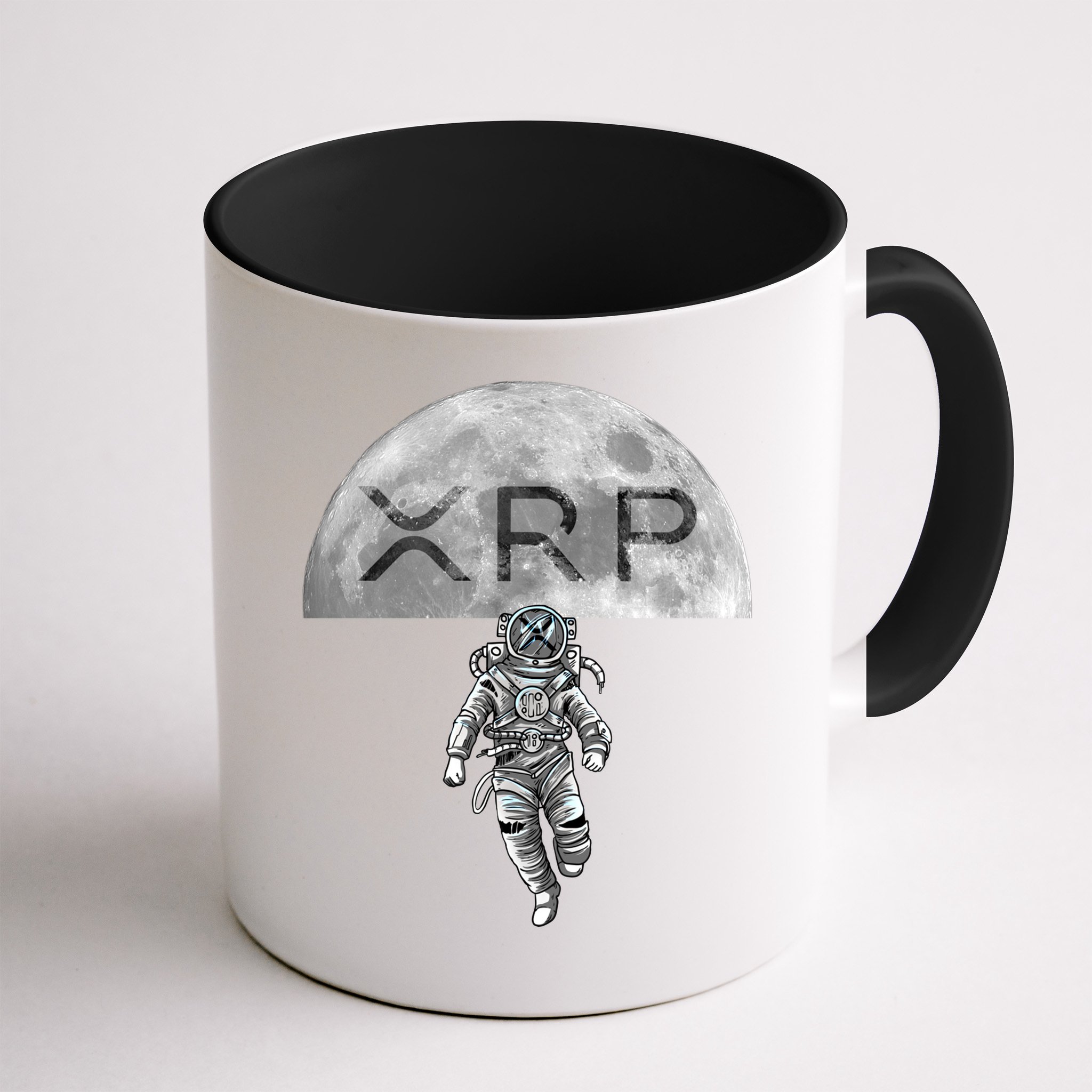 Xrp Moon Astronaut Ripple Cryptocurrency Graphic Cute Gift Mug