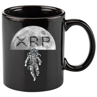Xrp Moon Astronaut Ripple Cryptocurrency Graphic Cute Gift 11oz C Handle Ceramic Mug