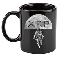 Xrp Moon Astronaut Ripple Cryptocurrency Graphic Cute Gift 11oz C Handle Ceramic Mug