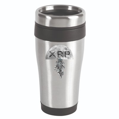 Xrp Moon Astronaut Ripple Cryptocurrency Graphic Cute Gift 16oz Travel Tumbler