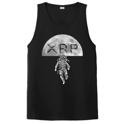 Xrp Moon Astronaut Ripple Cryptocurrency Graphic Cute Gift PosiCharge Competitor Tank