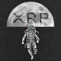 Xrp Moon Astronaut Ripple Cryptocurrency Graphic Cute Gift Trucker Hat