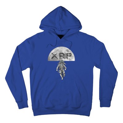 Xrp Moon Astronaut Ripple Cryptocurrency Graphic Cute Gift Hoodie