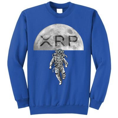 Xrp Moon Astronaut Ripple Cryptocurrency Graphic Cute Gift Sweatshirt