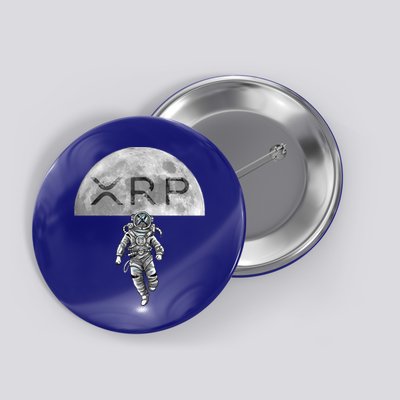 Xrp Moon Astronaut Ripple Cryptocurrency Graphic Cute Gift Button