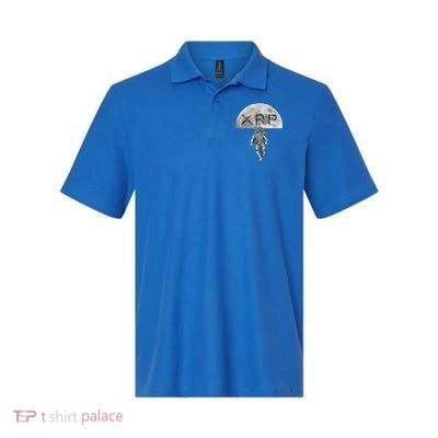 Xrp Moon Astronaut Ripple Cryptocurrency Graphic Cute Gift Polo