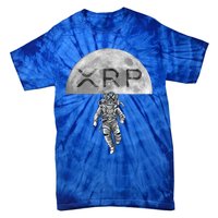 Xrp Moon Astronaut Ripple Cryptocurrency Graphic Cute Gift Tie-Dye T-Shirt