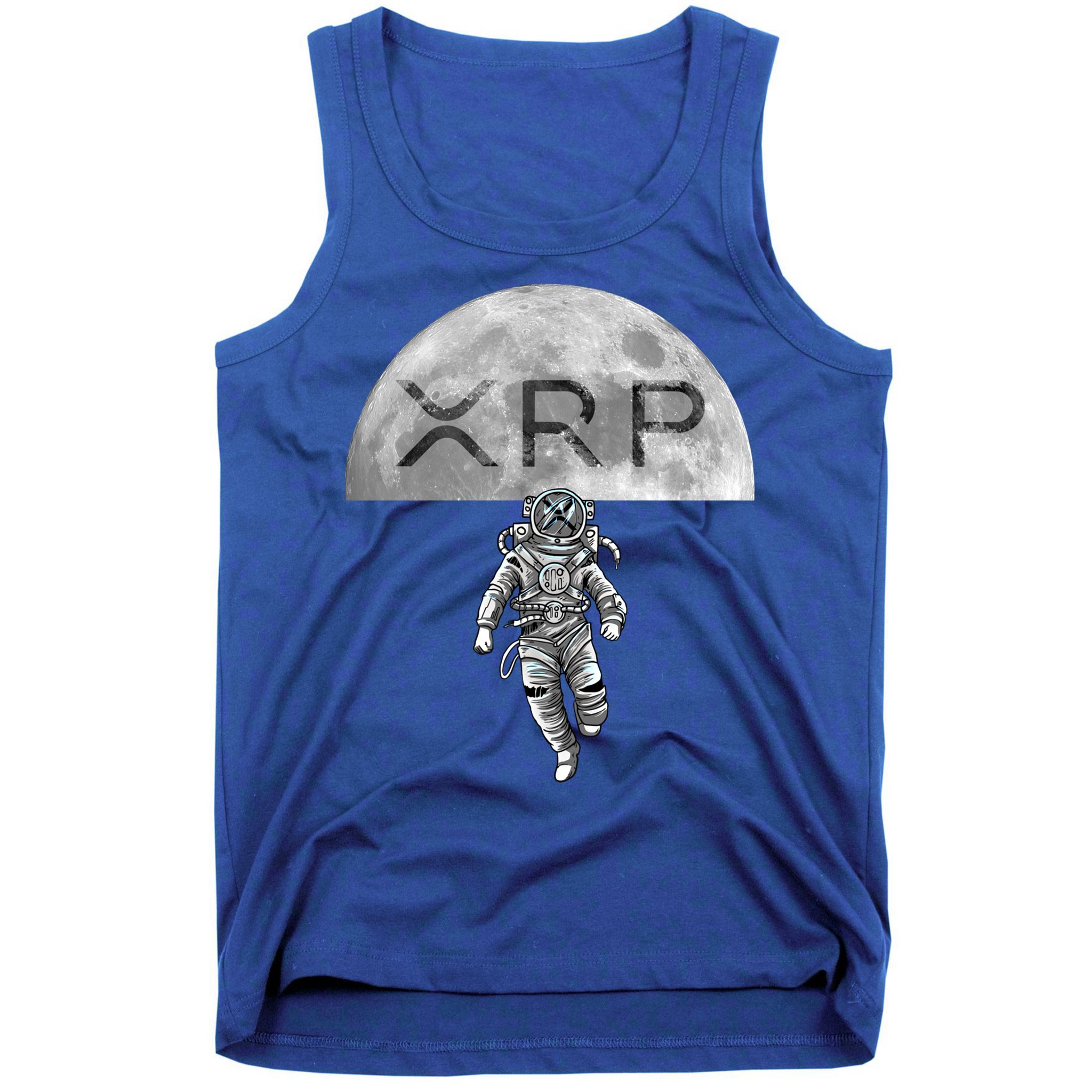 Xrp Moon Astronaut Ripple Cryptocurrency Graphic Cute Gift Tank Top