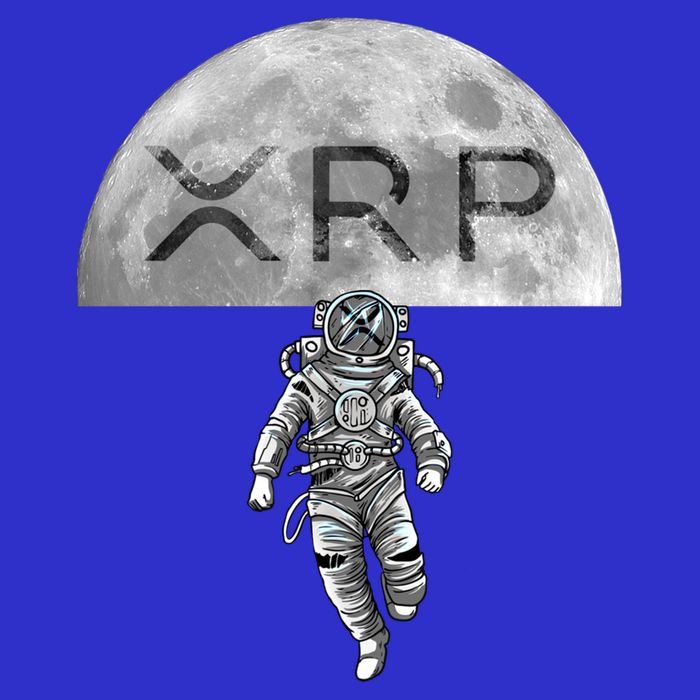 Xrp Moon Astronaut Ripple Cryptocurrency Graphic Cute Gift Tank Top