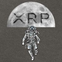 Xrp Moon Astronaut Ripple Cryptocurrency Graphic Cute Gift Cotton Canvas Backpack
