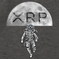 Xrp Moon Astronaut Ripple Cryptocurrency Graphic Cute Gift Vector Backpack