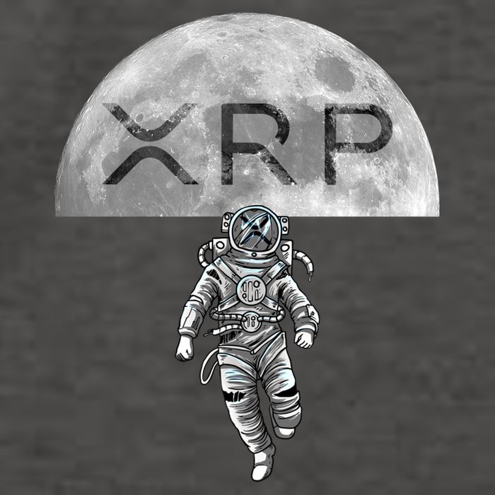 Xrp Moon Astronaut Ripple Cryptocurrency Graphic Cute Gift Vector Backpack