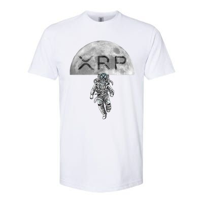 Xrp Moon Astronaut Ripple Cryptocurrency Graphic Cute Gift Softstyle® CVC T-Shirt