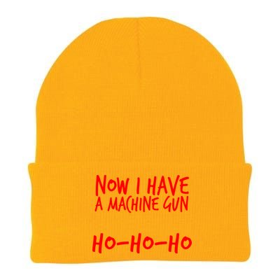 Xmas Now I Have a Machine Gun HO-HO-HO Christmas Knit Cap Winter Beanie