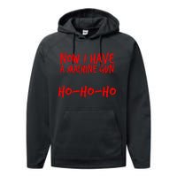 Xmas Now I Have a Machine Gun HO-HO-HO Christmas Performance Fleece Hoodie