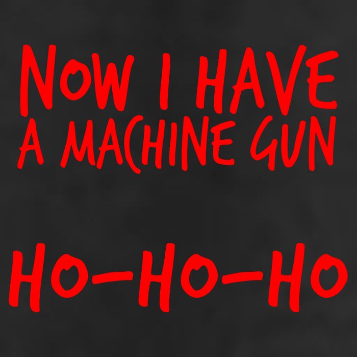Xmas Now I Have a Machine Gun HO-HO-HO Christmas Trucker Hat