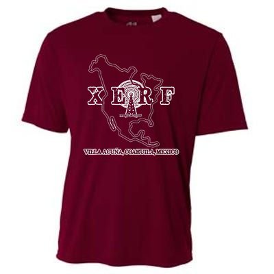 Xerf Mexican Border Blasters Pirate Radio Station Cooling Performance Crew T-Shirt