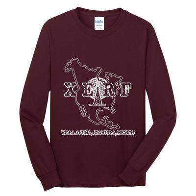 Xerf Mexican Border Blasters Pirate Radio Station Tall Long Sleeve T-Shirt