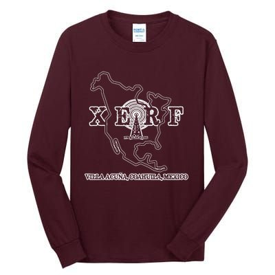 Xerf Mexican Border Blasters Pirate Radio Station Tall Long Sleeve T-Shirt