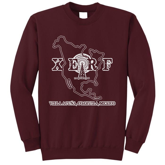 Xerf Mexican Border Blasters Pirate Radio Station Tall Sweatshirt