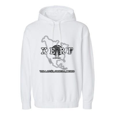 Xerf Mexican Border Blasters Pirate Radio Station Garment-Dyed Fleece Hoodie