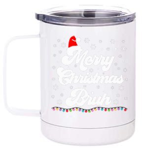 XMas Merry Christmas Bruh Meme Funny Christmas 12 oz Stainless Steel Tumbler Cup