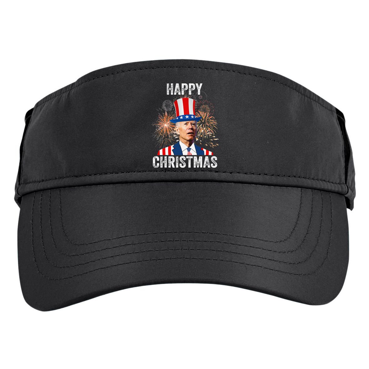 Xmas Merry Christmas Funny Happy 4th Of July Anti Joe Biden Adult Drive Performance Visor
