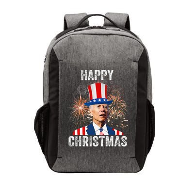 Xmas Merry Christmas Funny Happy 4th Of July Anti Joe Biden Vector Backpack
