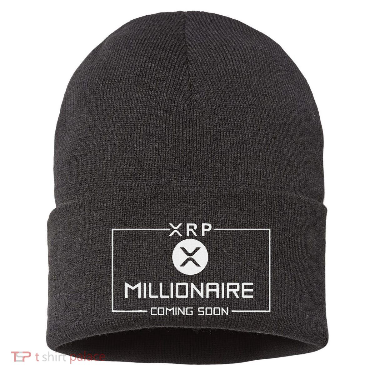 Xrp Millionaire Coming Soon Ripple Xrp Crypto Sustainable Knit Beanie