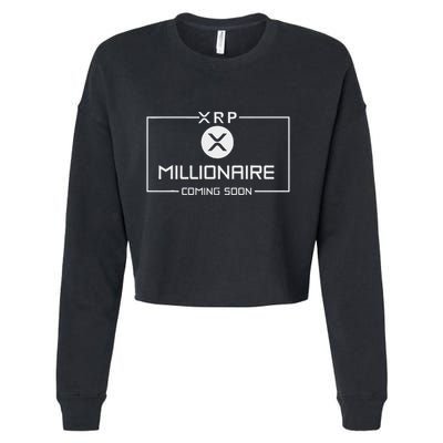Xrp Millionaire Coming Soon Ripple Xrp Crypto Cropped Pullover Crew