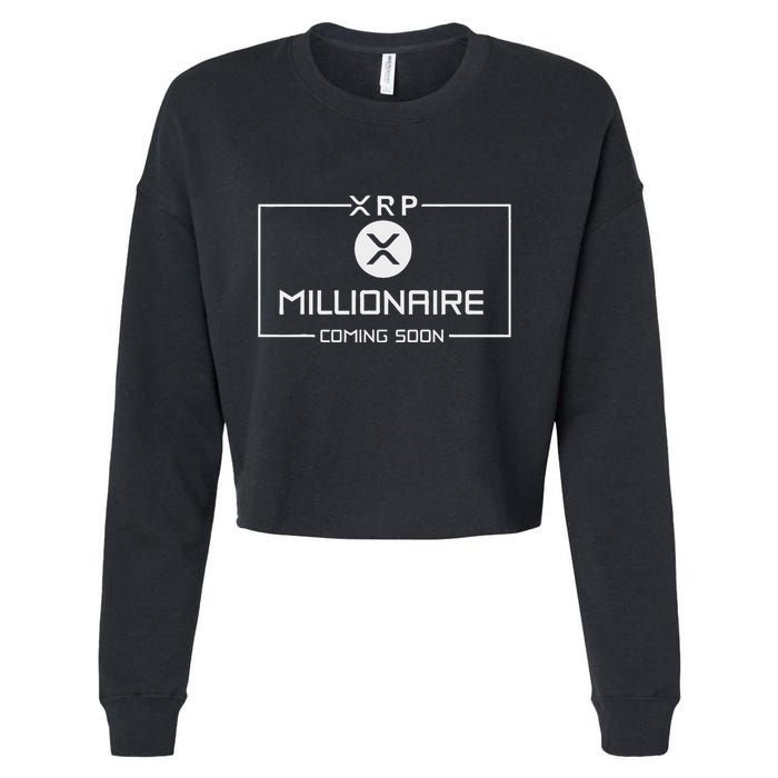 Xrp Millionaire Coming Soon Ripple Xrp Crypto Cropped Pullover Crew