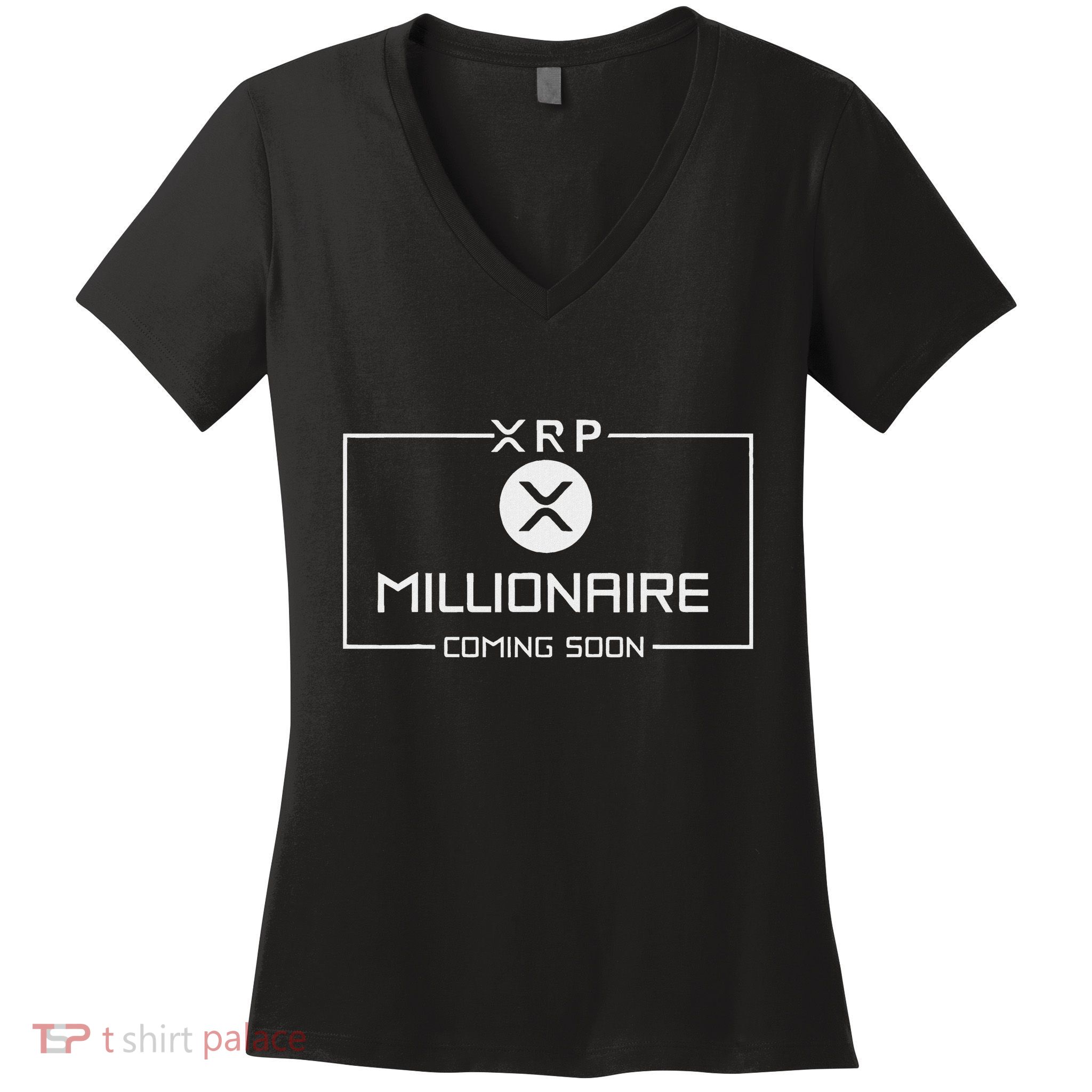 Xrp Millionaire Coming Soon Ripple Xrp Crypto Women's V-Neck T-Shirt