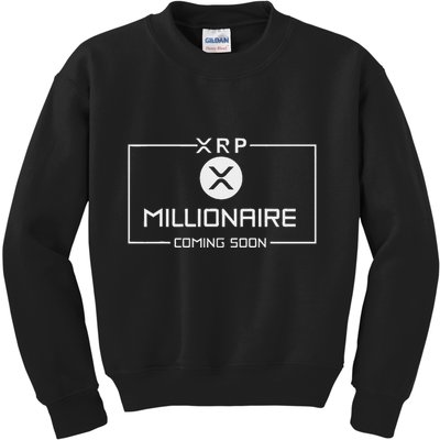 Xrp Millionaire Coming Soon Ripple Xrp Crypto Kids Sweatshirt