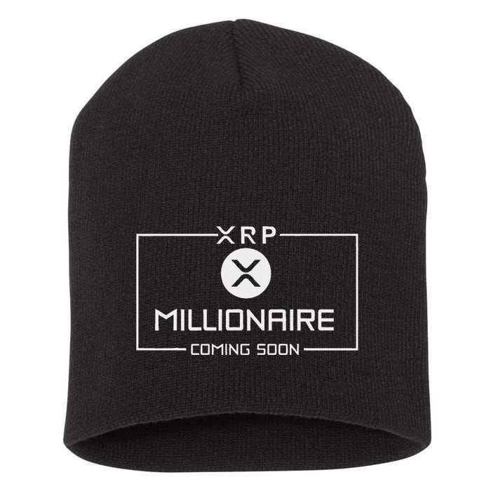 Xrp Millionaire Coming Soon Ripple Xrp Crypto Short Acrylic Beanie
