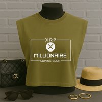 Xrp Millionaire Coming Soon Ripple Xrp Crypto Garment-Dyed Women's Muscle Tee