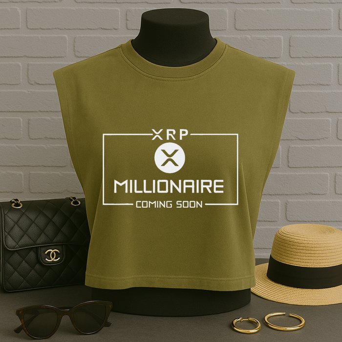 Xrp Millionaire Coming Soon Ripple Xrp Crypto Garment-Dyed Women's Muscle Tee