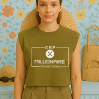 Xrp Millionaire Coming Soon Ripple Xrp Crypto Garment-Dyed Women's Muscle Tee