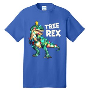 X Mas Christmas Trex Tyrannosaurus Christmas Tree Rex Gift Tall T-Shirt