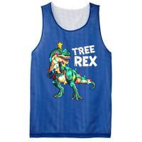 X Mas Christmas Trex Tyrannosaurus Christmas Tree Rex Gift Mesh Reversible Basketball Jersey Tank