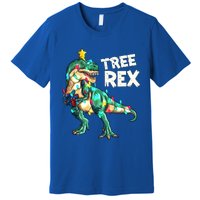 X Mas Christmas Trex Tyrannosaurus Christmas Tree Rex Gift Premium T-Shirt