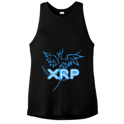 Xrp Merchandise Cryptocurrency Gift Blockchain Crypto Ladies PosiCharge Tri-Blend Wicking Tank