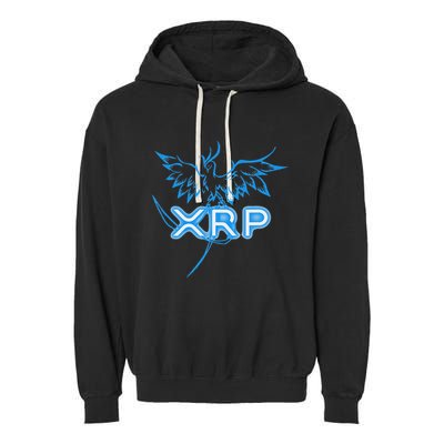 Xrp Merchandise Cryptocurrency Gift Blockchain Crypto Garment-Dyed Fleece Hoodie