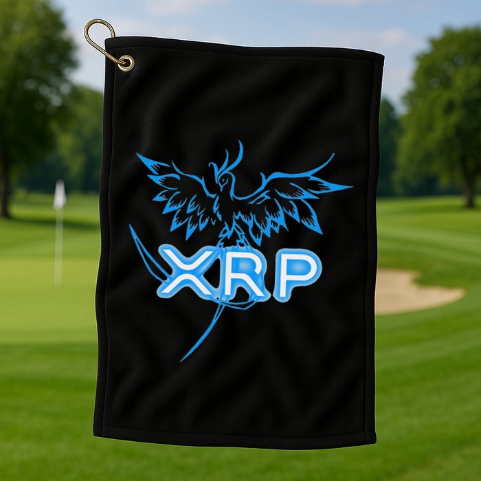 Xrp Merchandise Cryptocurrency Gift Blockchain Crypto Golf Towel