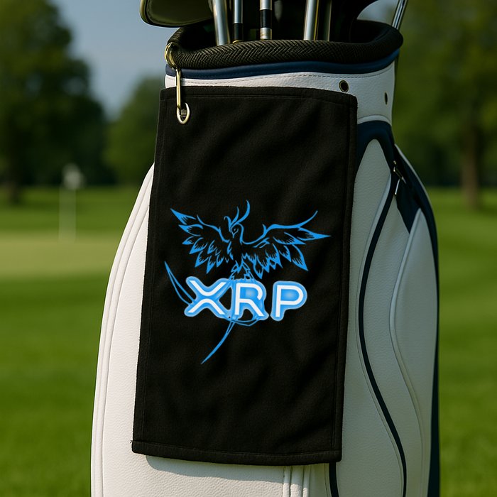 Xrp Merchandise Cryptocurrency Gift Blockchain Crypto Golf Towel