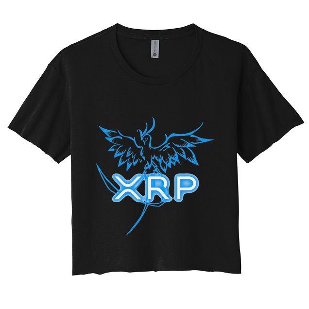 Xrp Merchandise Cryptocurrency Gift Blockchain Crypto Crop Top